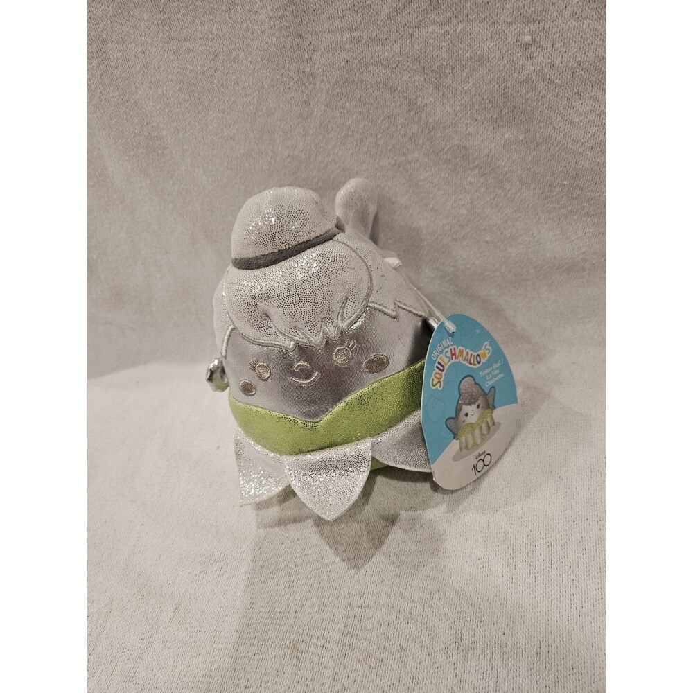Kellytoys Disney 100 Anniversary 5 Inches Tinkerbell Squishmallow Plush NWT